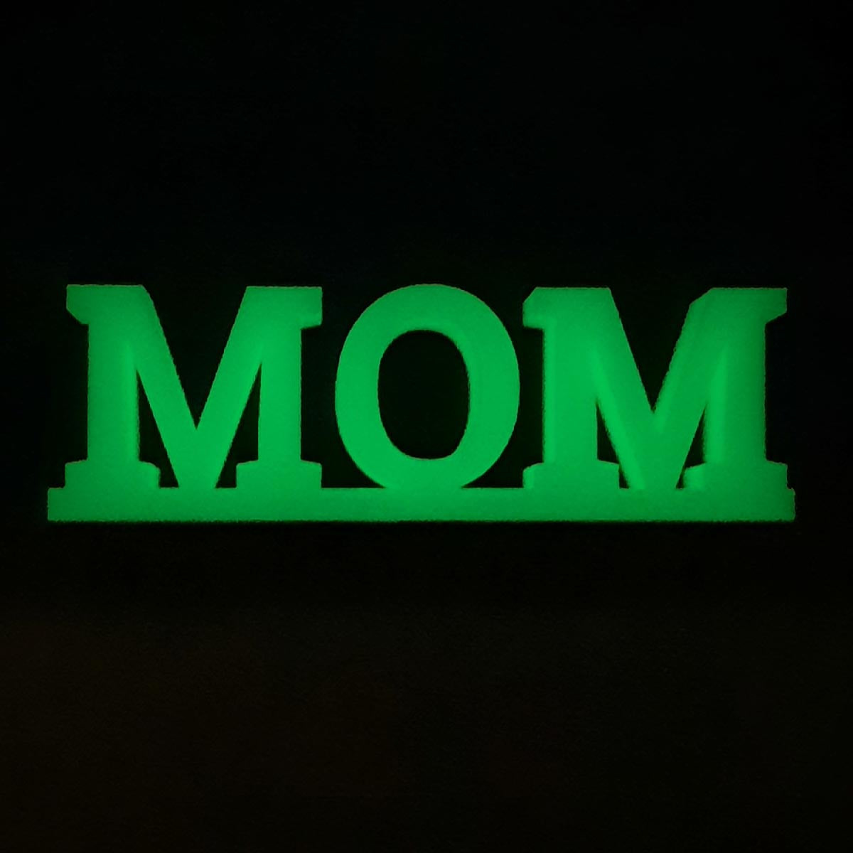Glow In The Dark Mom Table Stand 6" X 2"