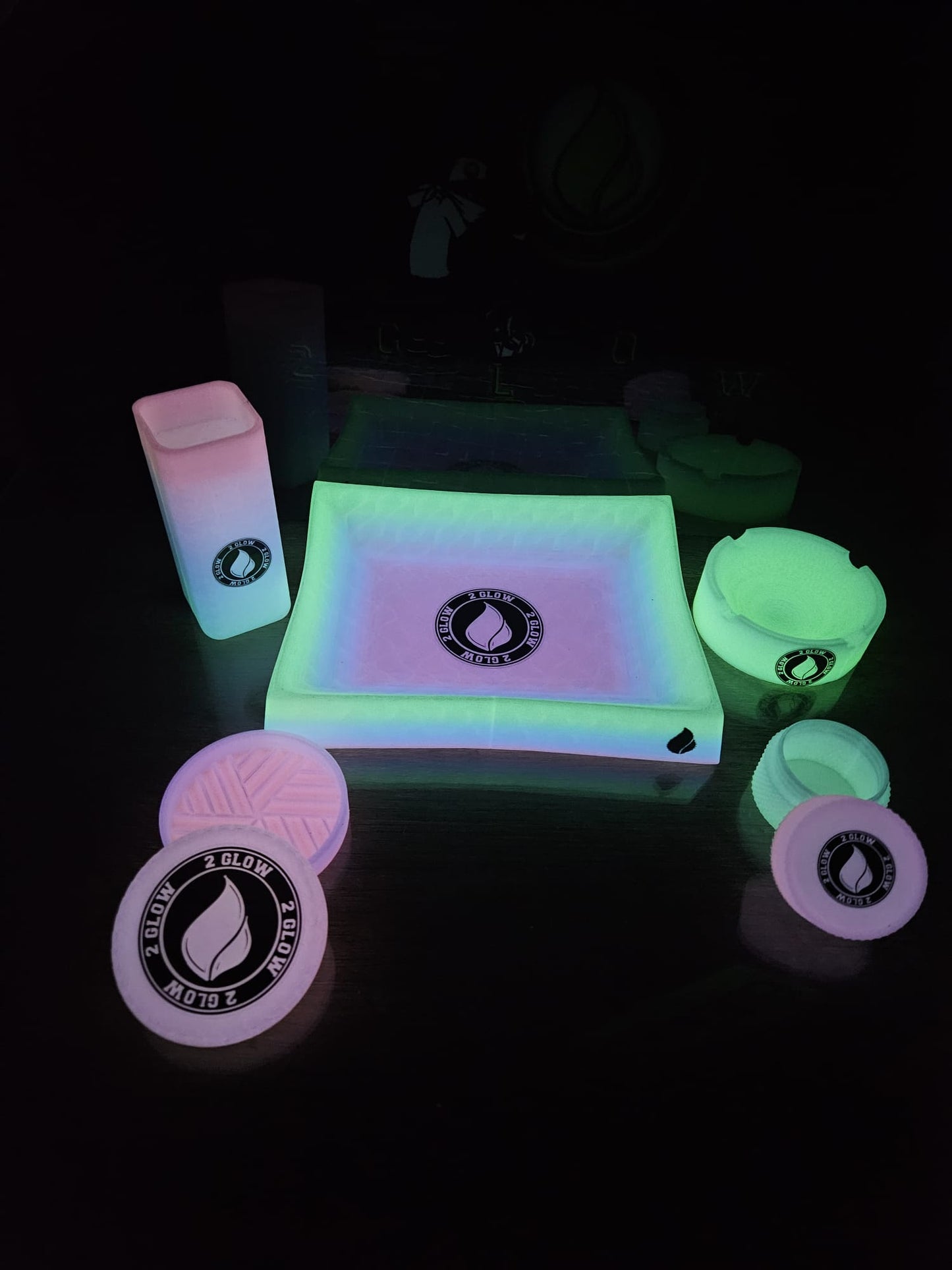5-in-1 Glow In The Dark Cotton Candy 420 Showpiece