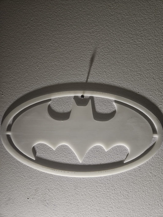DIY Glow In The Dark Bat Symbol Hanging Wall Décor For Indoor Decorating