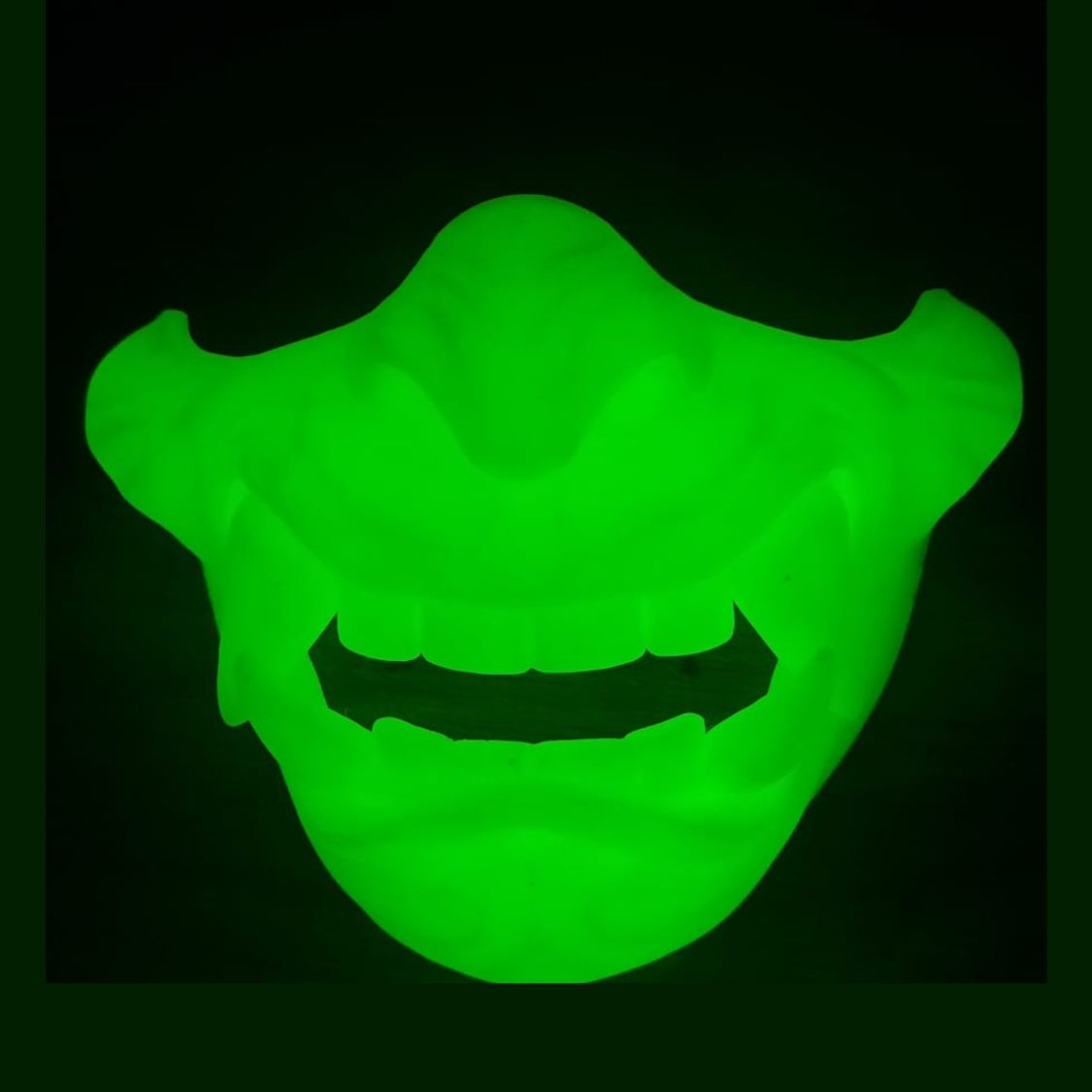 Showpiece DIY Custom Glow in the Dark Half Oni Mask