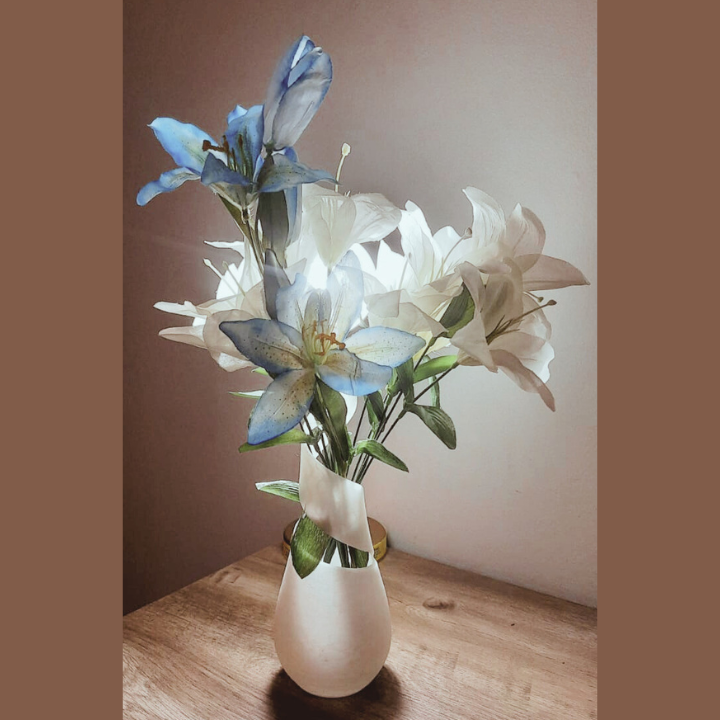 Cotton Candy Glow in the Dark Large Spiral shape table Vase