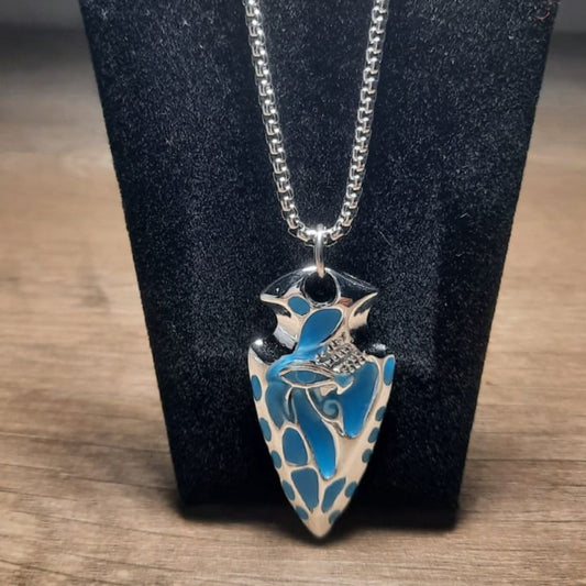Unisex 1 Piece Glow In The Dark Arrowhead Necklace Pendant