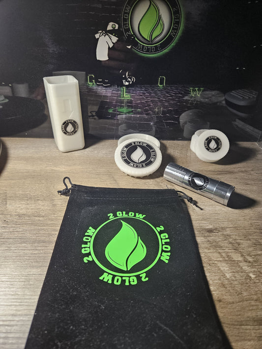 4-in-1 Everything 420 Glow In The Dark Travel Kit With Tote Bag
