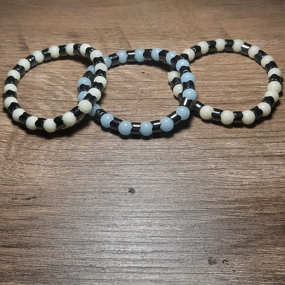 3 Piece Unisex Luminous Bracelet Glow In The Dark set